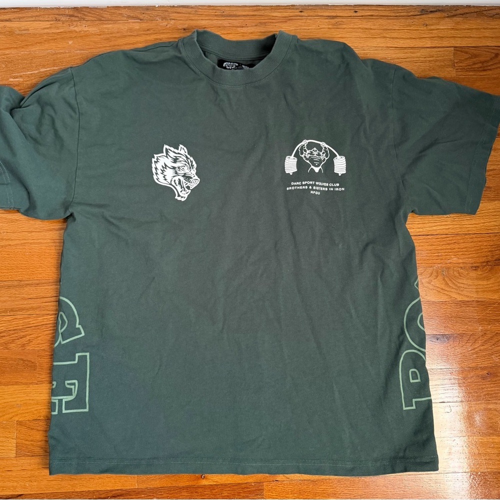 Darc Sport Men’s Powerhouse Oversized Green T-Shirt.  284/1000. Size XL.